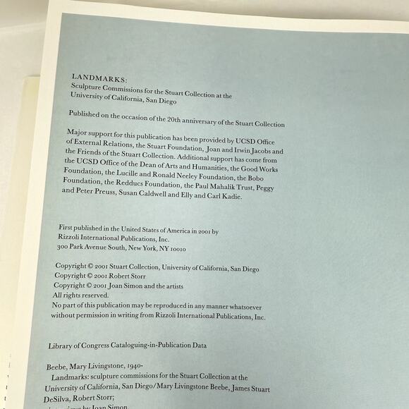 Landmarks Sculpture Commissions for the Stuart Collection Mary Livingstone Beebe - Picture 2 of 14